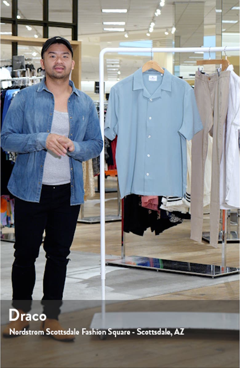 Vance Textured Stretch Camp Shirt, sales video thumbnail