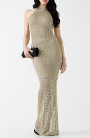 GUESS Pointelle Stitch Gown