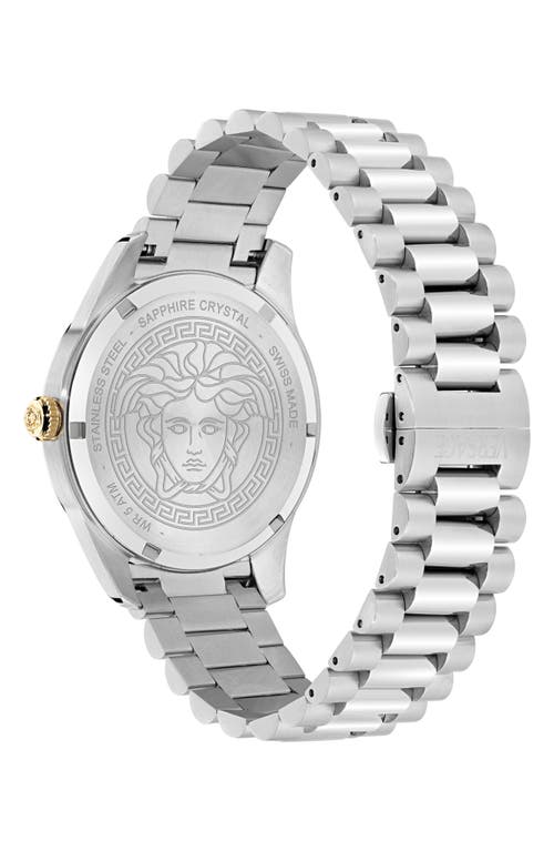 Versace Apodis Gmt Bracelet Watch, 41mm In Metallic