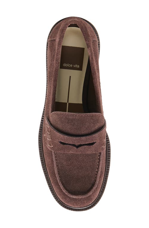 Dolce Vita Tiggy Loafers Mahogany Suede In Brown