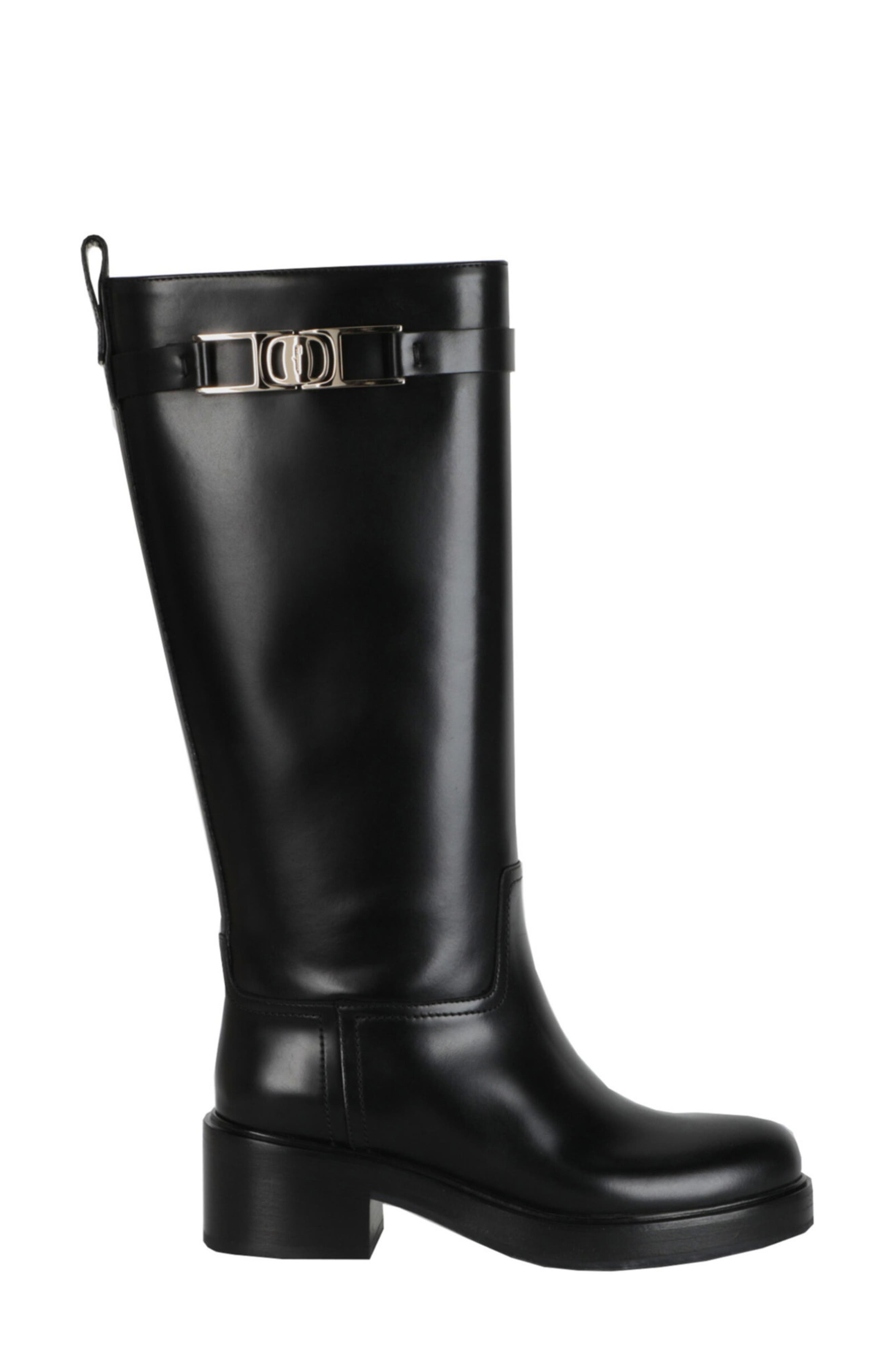 FERRAGAMO Rosalie Tall Leather Boot, Alternate, color, 