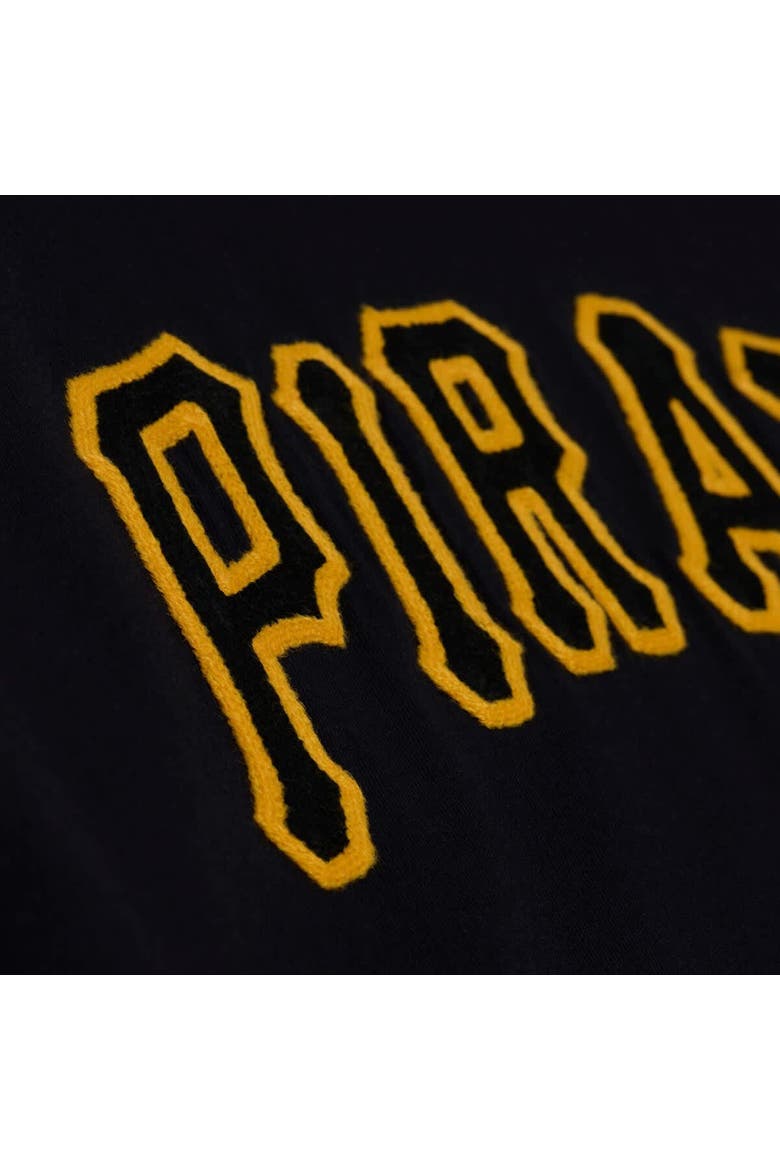 Men's Mitchell & Ness  Black Pittsburgh Pirates Wild Pitch Ringer T-Shirt, Alternate, color, Black