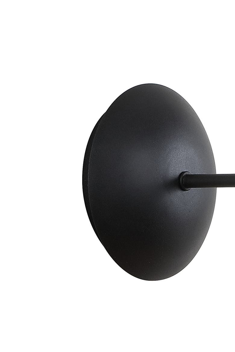 Josef Iron Retro LED Wall Sconce, Alternate, color, Black/Brass Gold