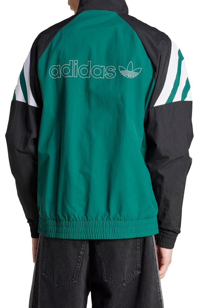 adidas Recycled Polyamide Track Jacket, Alternate, color, Collegiate Green/ Black