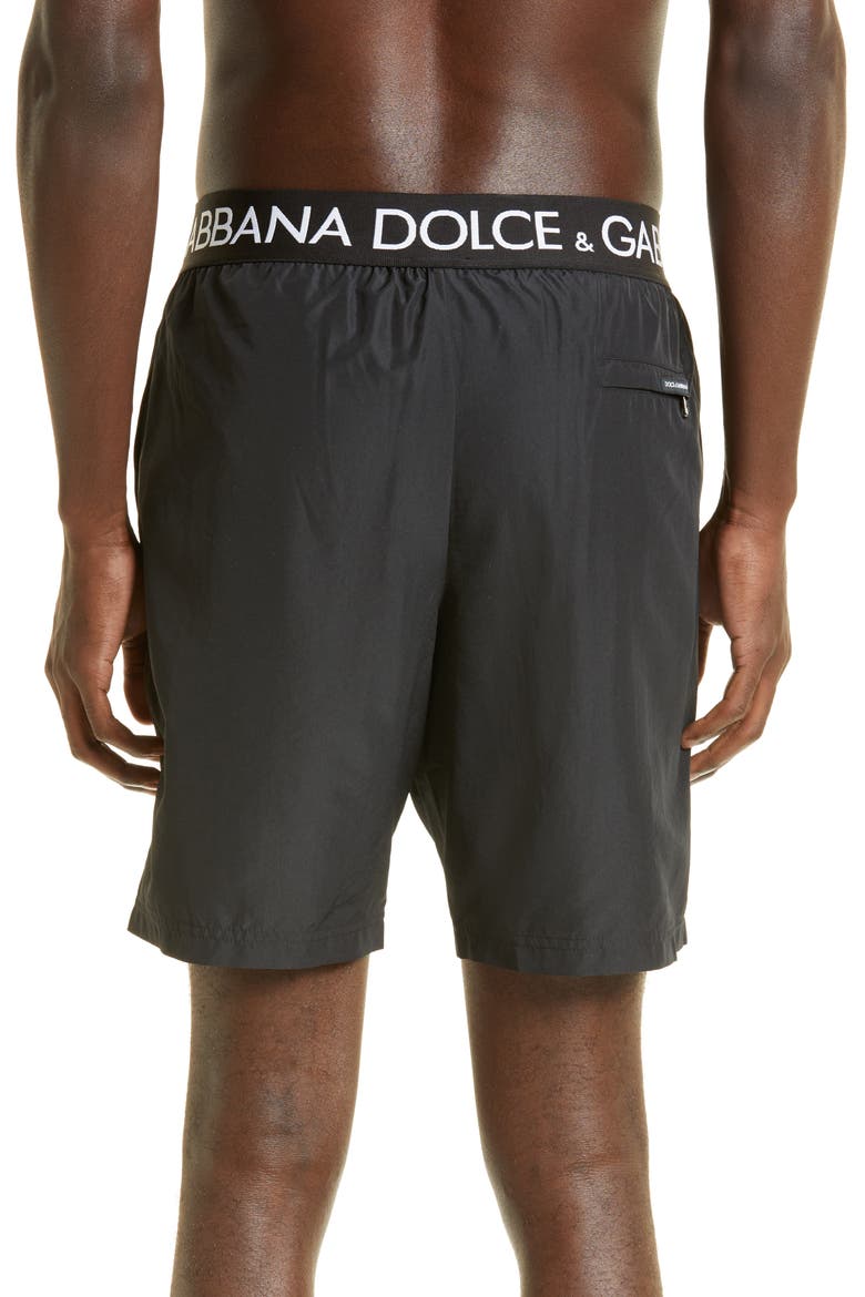 Logo Swim Trunks, Alternate, color, NERO
