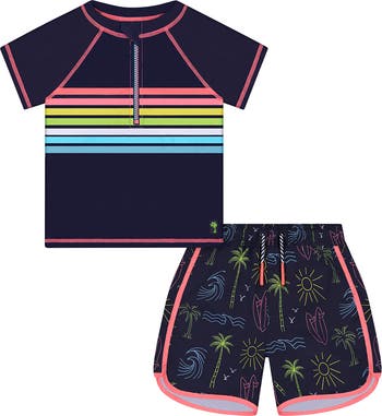 ANDY AND EVAN Rashguard & Shorts Set