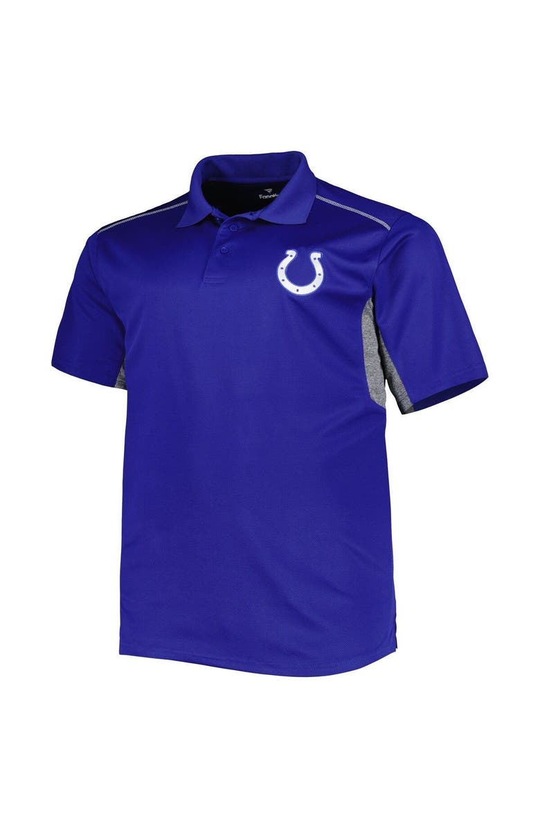 PROFILE Men's Royal Indianapolis Colts Big & Tall Team Color Polo, Alternate, color, 