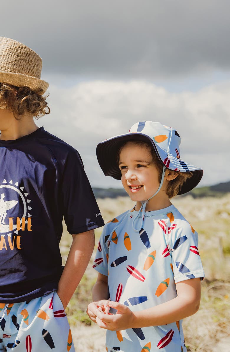 Snapper Rock Kids' Retro Surf Bucket Hat, Alternate, color, 