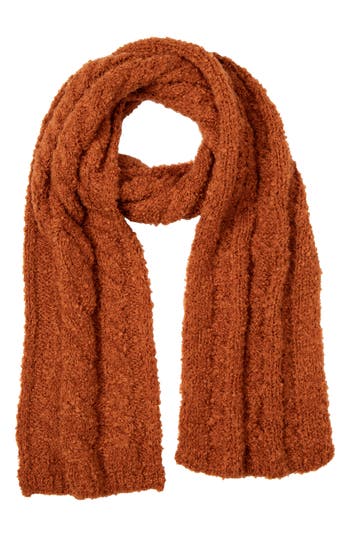San Diego Hat Knit Scarf In Brown