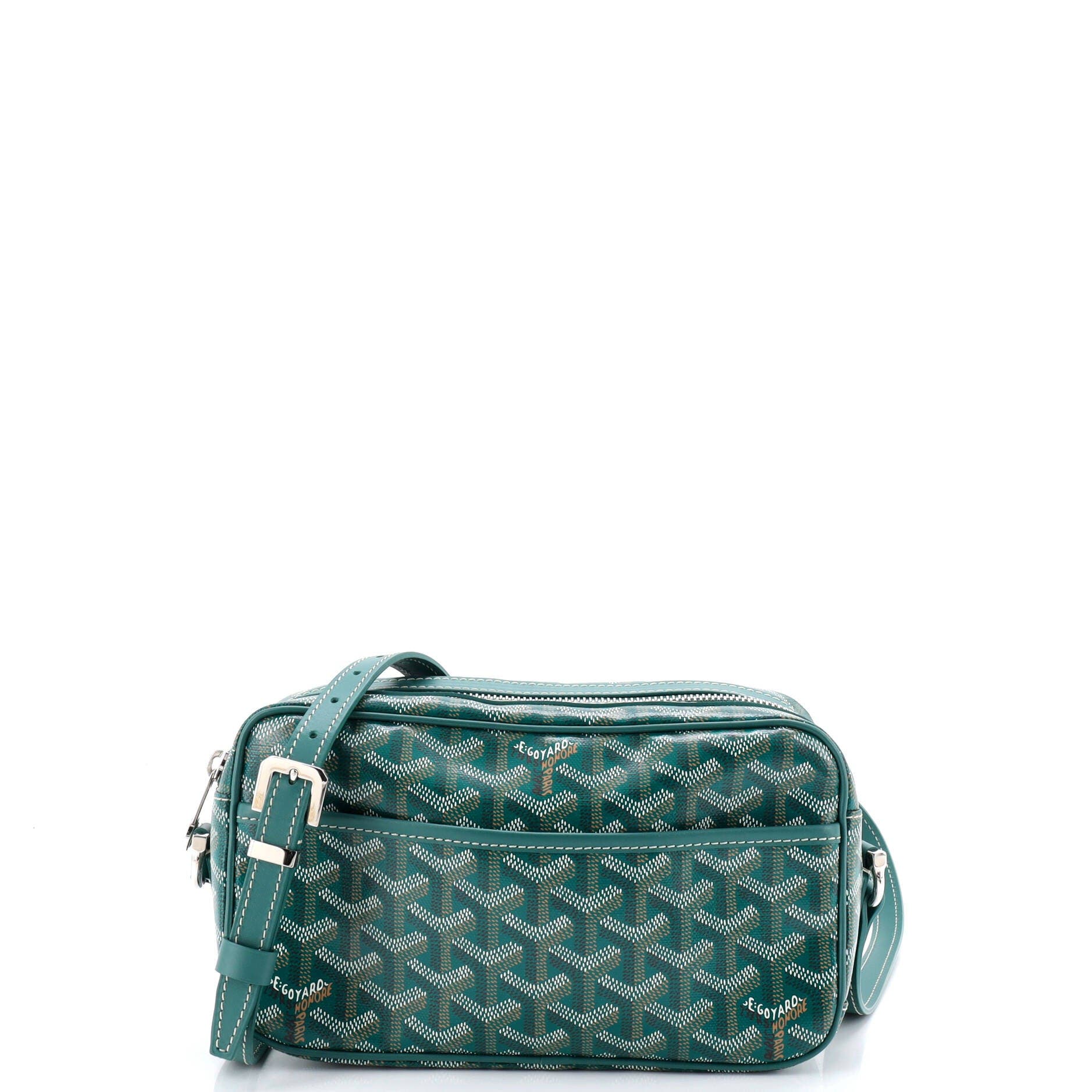 Pre-Owned Goyard Cap Vert Bag Coated Canvas, Main, color, Green