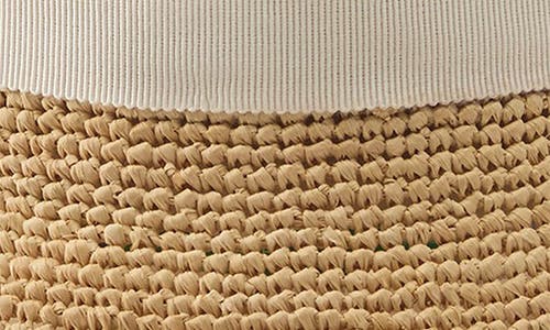 Helen Kaminski Clover Raffia Cloche Bucket Hat In Neutral