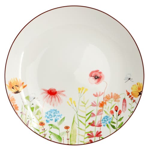 Elama Wildflower Meadow 16 Piece Stoneware Dinnerware Set In Multi
