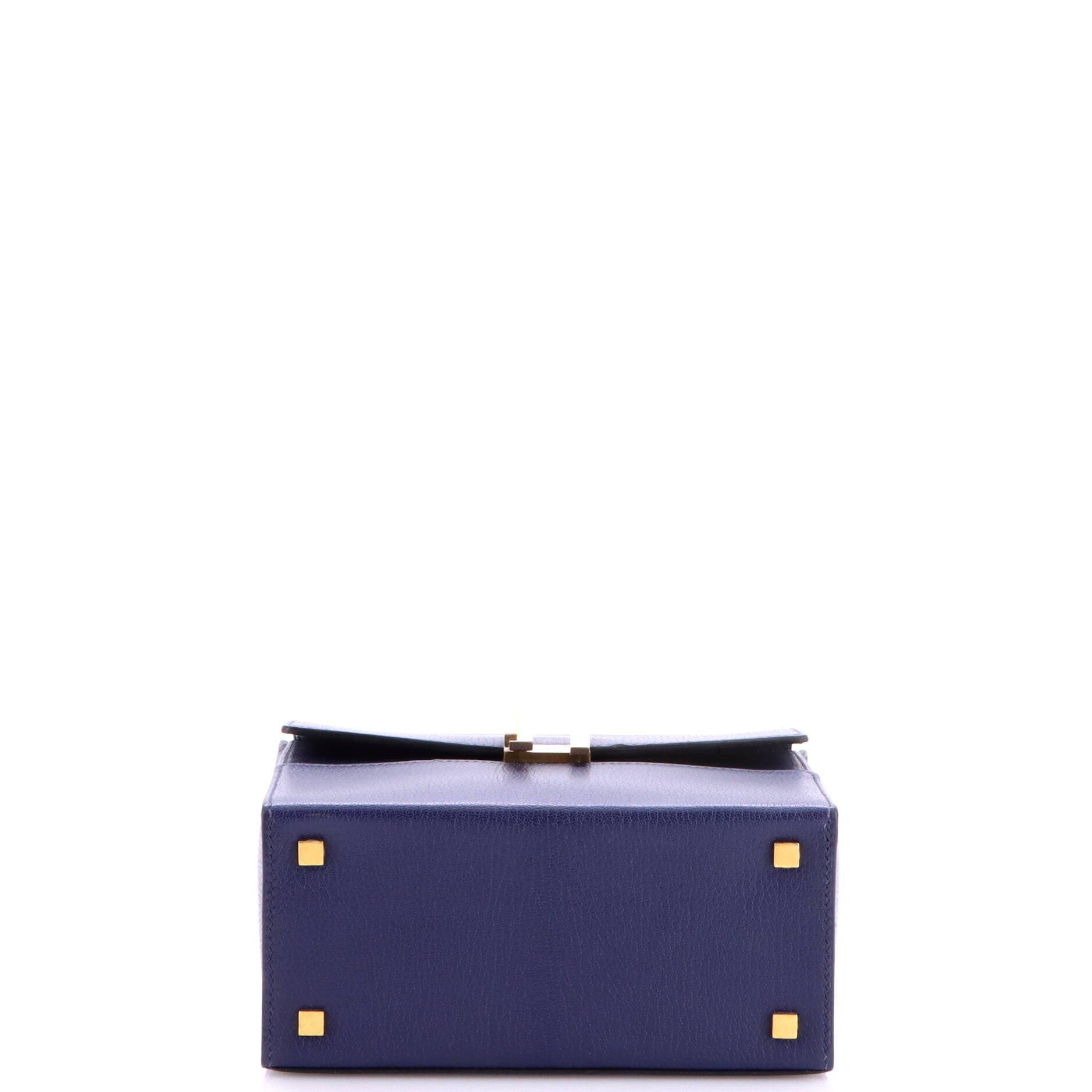 Cinhetic Top Handle Bag Chevre Mysore, Alternate, color, Blue