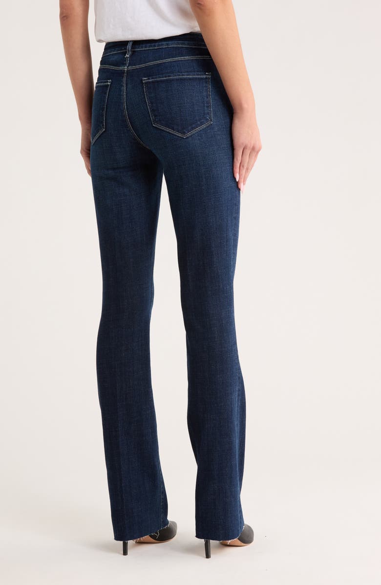 L'AGENCE Ruth High Waist Raw Hem Straight Leg Jeans, Alternate, color, Delano
