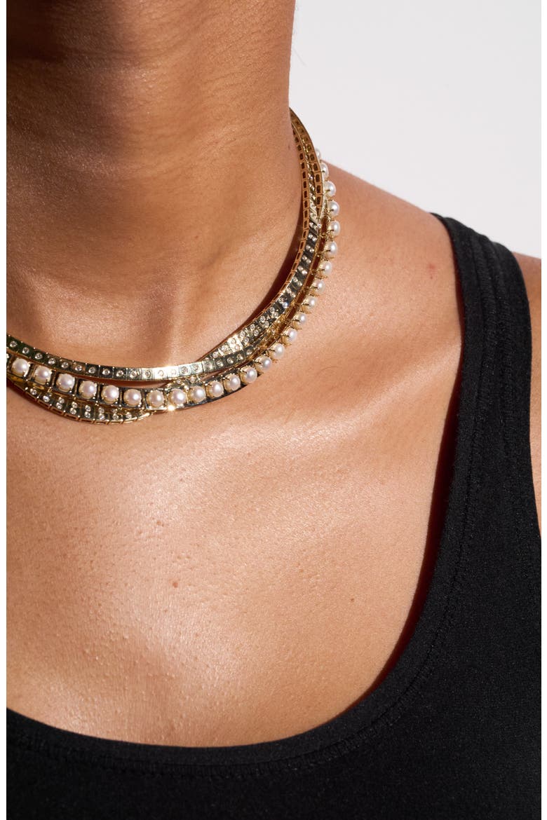 Leggo Cultured Pearl Necklace, Alternate, color, WHITE