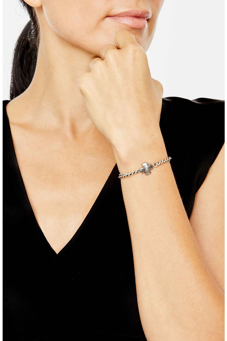 Diamond Chain Bracelet, Alternate, color, STERLING SILVER
