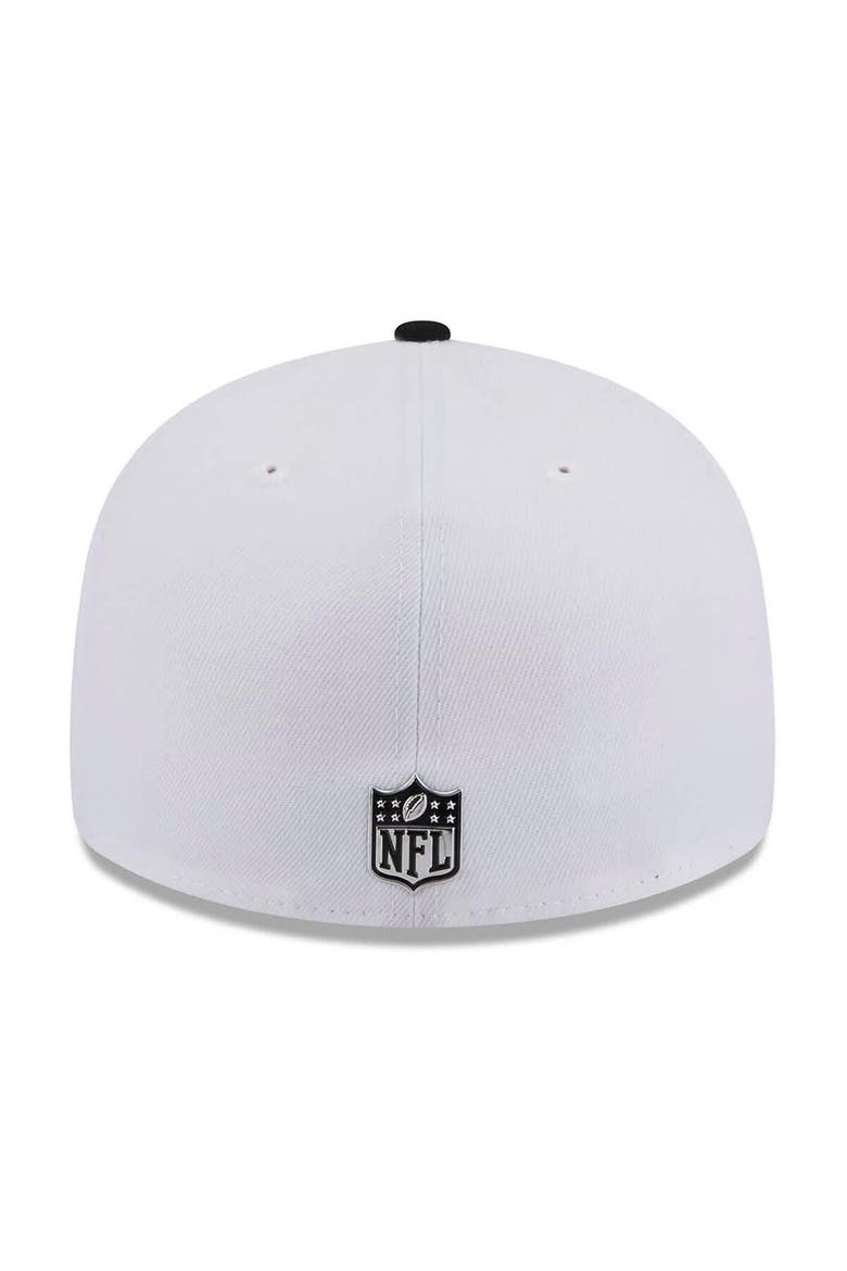 Men's New Era  White/Black Baltimore Ravens 2026 NFL Draft Pre-Curved 59FIFTY Fitted Hat, Alternate, color, White