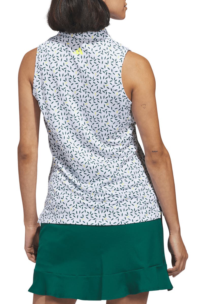 adidas Ultimate All Over Print Sleeveless Polo, Alternate, color, Collegiate Green