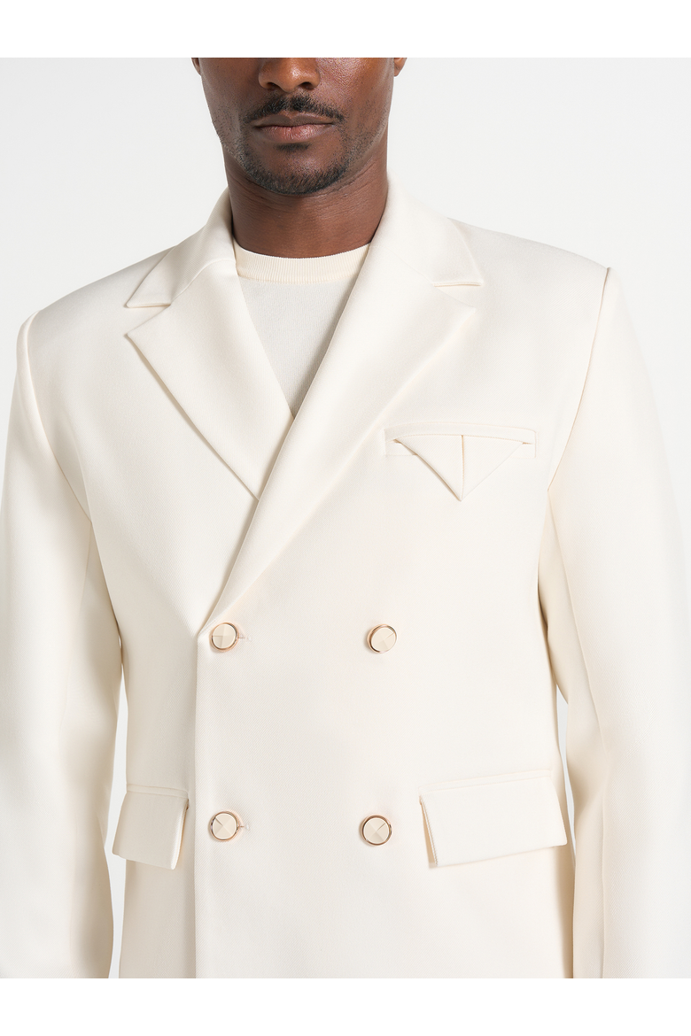 Didier Double Breasted Suit Jacket, Alternate, color, Off White