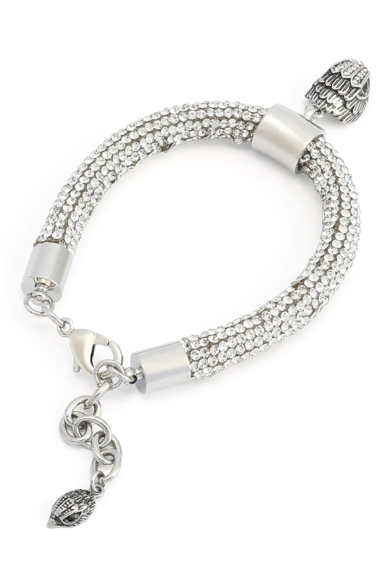 Pavé Rope Pendant Bracelet, Alternate, color, CRYSTAL