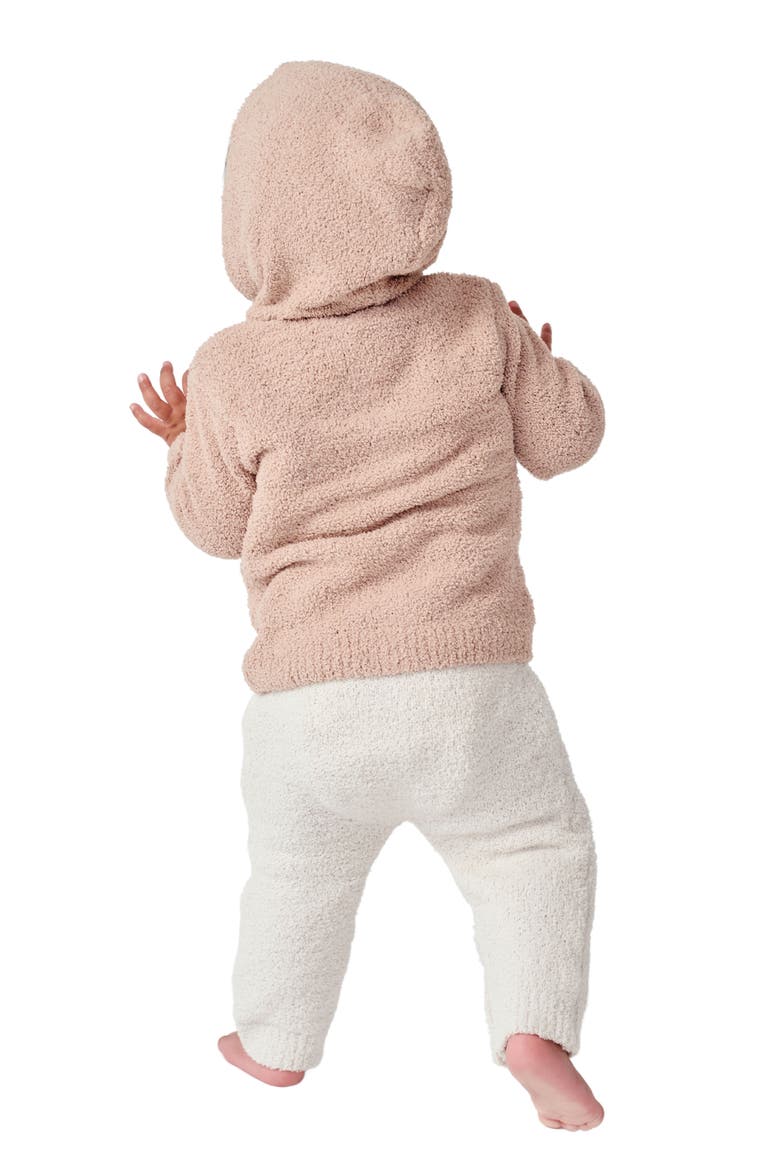 Fuzzy Hooded Cardigan, Alternate, color, PECAN