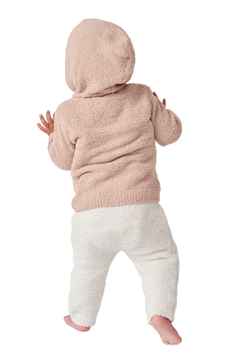7 A.M. Enfant Fuzzy Hooded Cardigan, Alternate, color, Pecan
