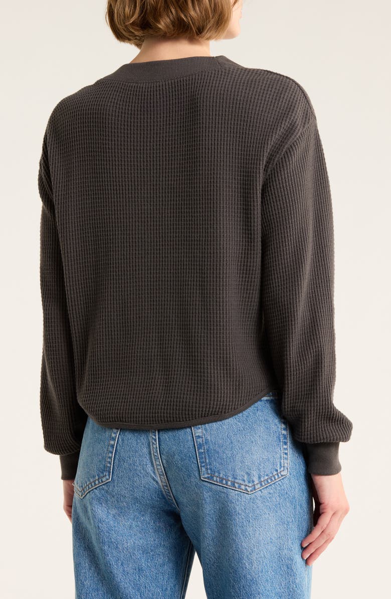 Madewell Brushed Waffle V-Neck T-Shirt, Alternate, color,