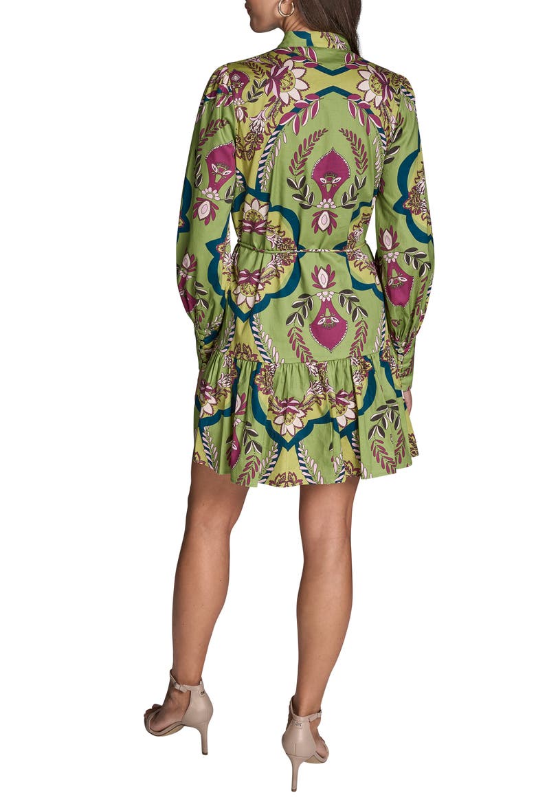 Floral Long Sleeve Shirtdress, Alternate, color, SPROUT MULTI