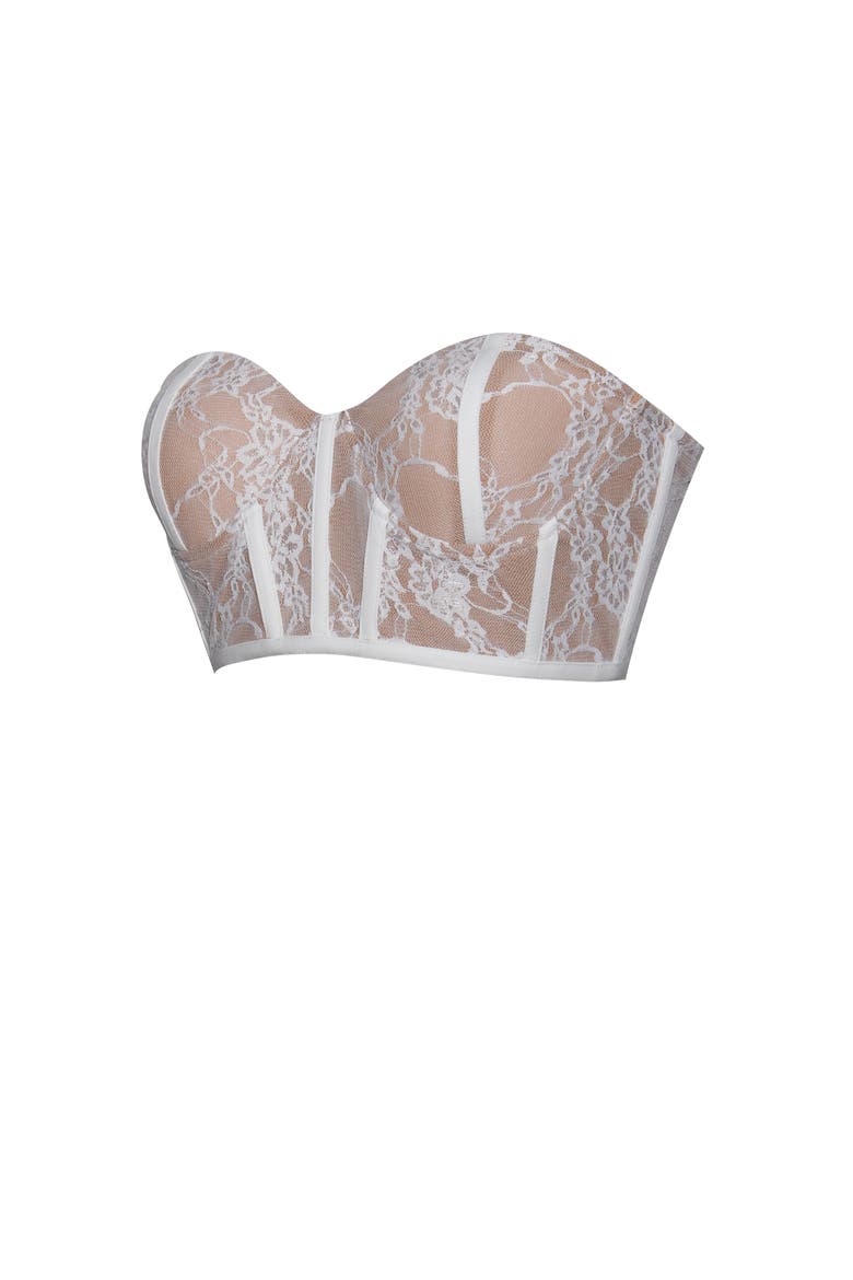 New Romantics Lace Corset Top, Alternate, color, White
