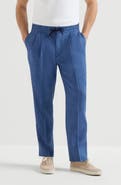 Brunello Cucinelli Trousers with drawstring and double pleats
