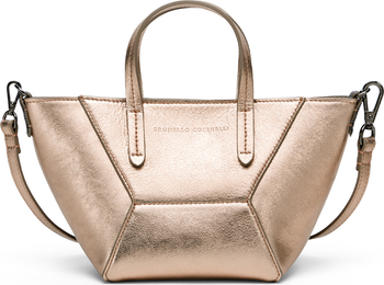 バッグ・カバンその他 BRUNELLO CUCINELLI BC DUO POCKET IN CHEMICAL Calfskin BC Duo bag for Woman in Peach Pink | Brunello Cucinelli
