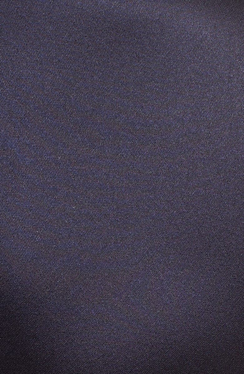 ST. JOHN Collection Liquid Satin Round Neck Shell, Alternate, color, Navy