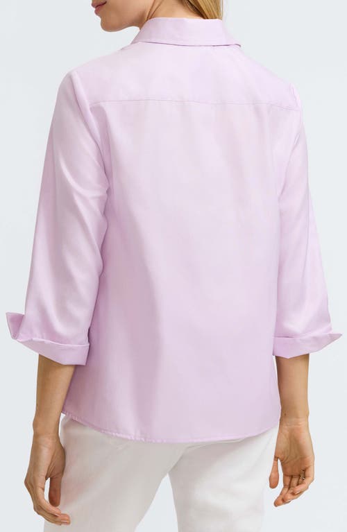 Foxcroft Beatrice Side Button Shirt In Orchid Bouquet