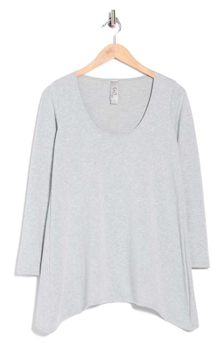 GO COUTURE Asymmetric Tunic Sweater, Main, color, Moonstruck