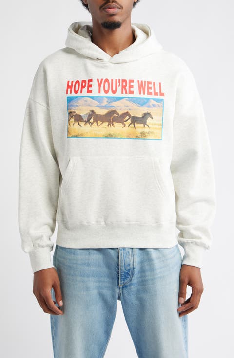 Horses Cotton Blend Hoodie