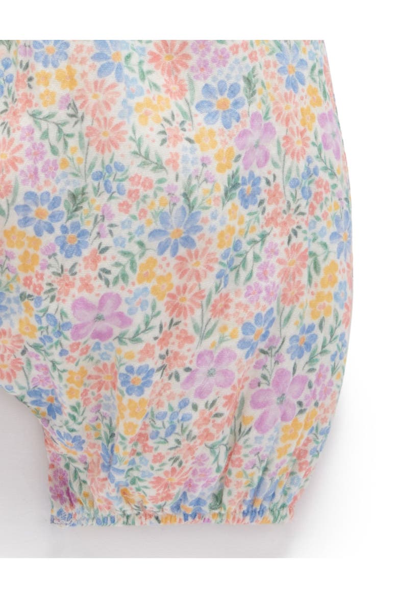 Floral Frilly Romper, Alternate, color, Isabella Print