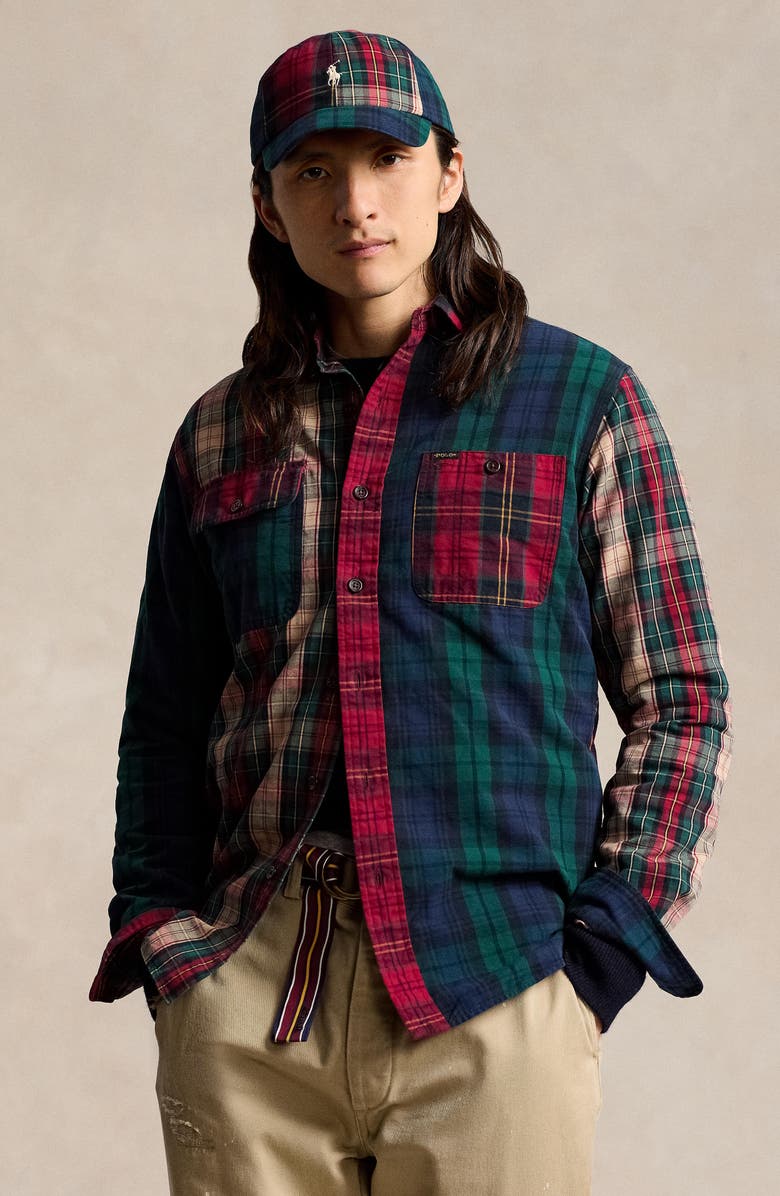 Polo Ralph Lauren Plaid Classic Fit Brushed Oxford Button-Down Shirt, Alternate, color, Fun Shirt