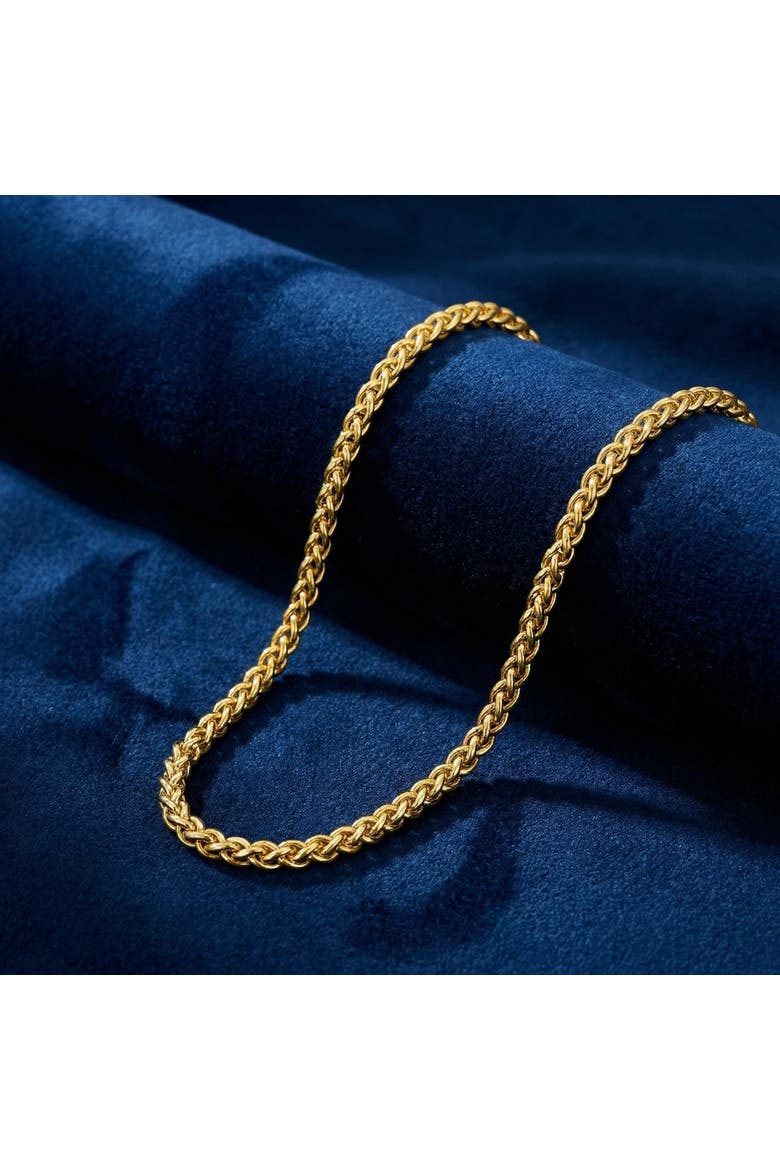 14k Gold Filled 2.5mm Round Wheat Chain Necklace, Alternate, color, 14k Yellow Gold