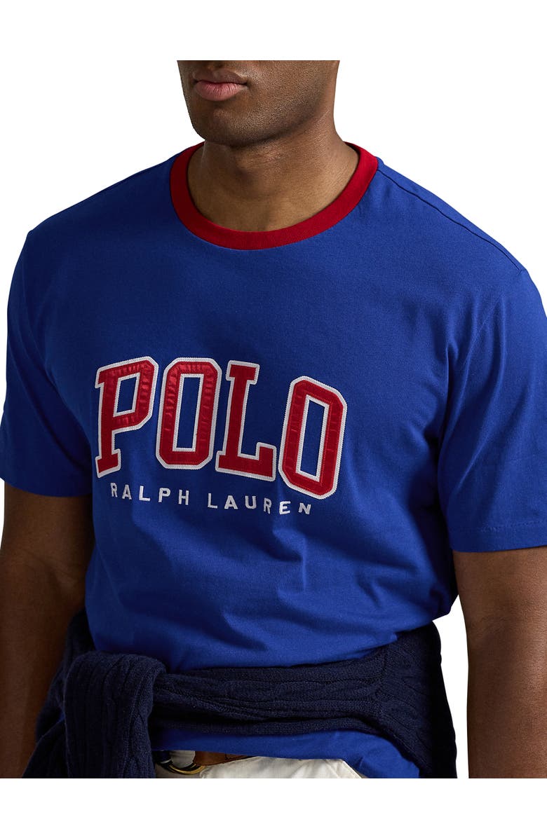 Polo Ralph Lauren Big & Tall Logo Jersey T-Shirt, Alternate, color, Sapphire Star Blue