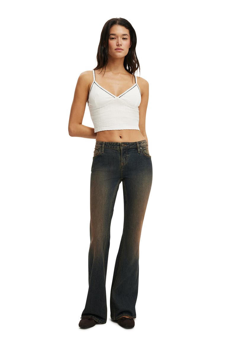 Women's Low Rise Bootcut Jean, Alternate, color, Cinnamon Blue