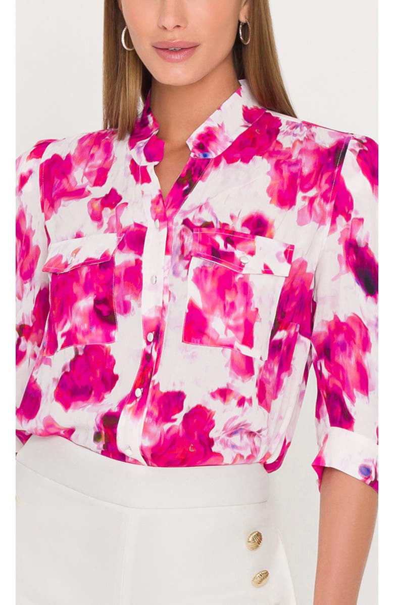 Generation Love Bardot Floral Shirt, Alternate, color, Floral, White