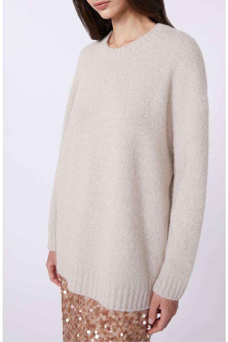 Pesco Alpaca Blend Tunic Sweater, Alternate, color, SAND