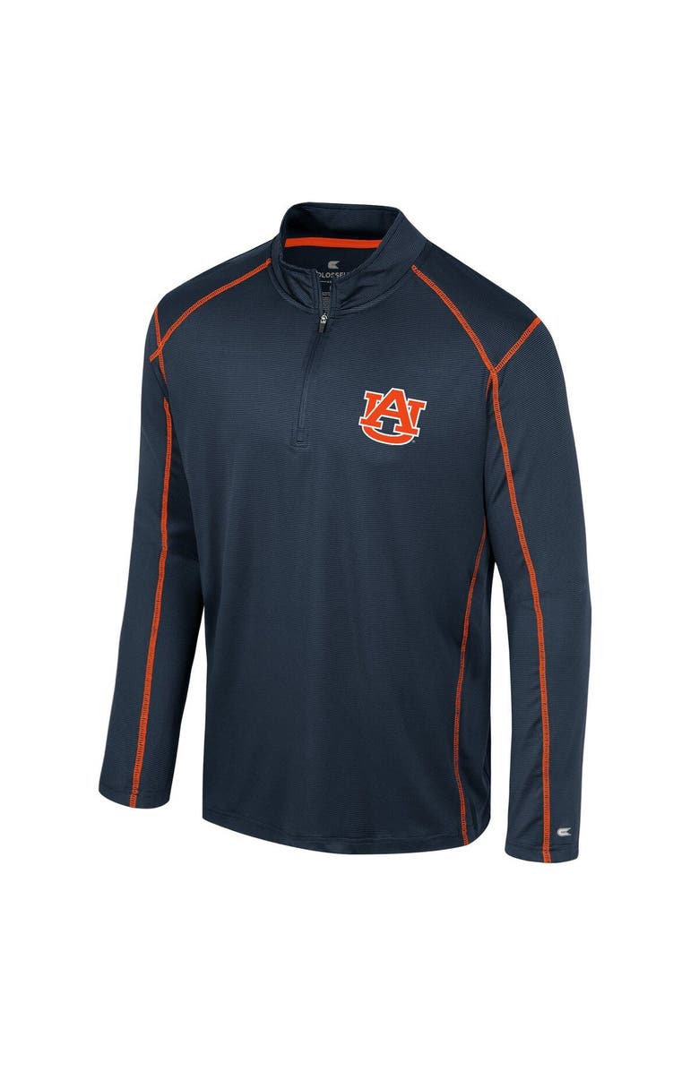 COLOSSEUM Men's Colosseum Navy Auburn Tigers Cameron Quarter-Zip Windshirt, Alternate, color, Navy