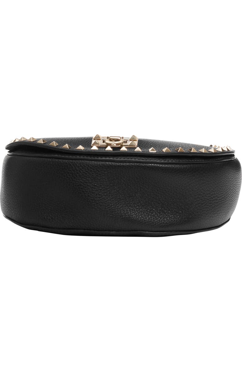 Valentino Garavani Small Rockstud Leather Saddle Bag, Alternate, color,