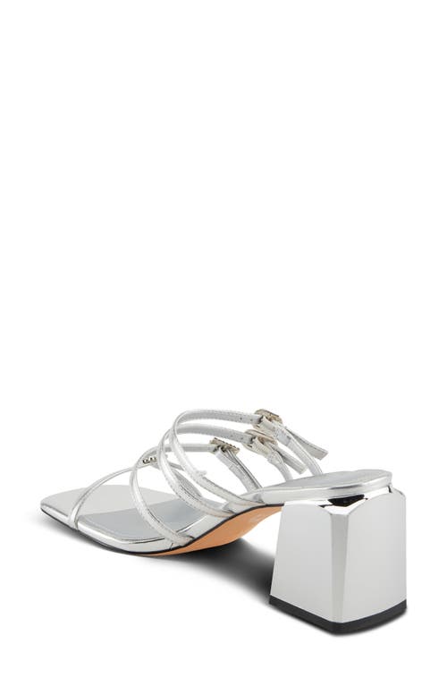 Azura By Spring Step Fancyful Slide Sandal In Silver