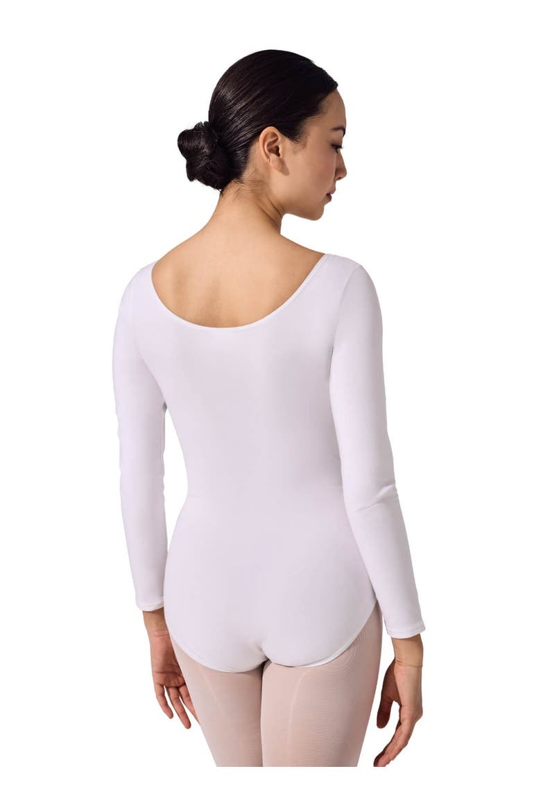 Long Sleeve Leotard, Alternate, color, white