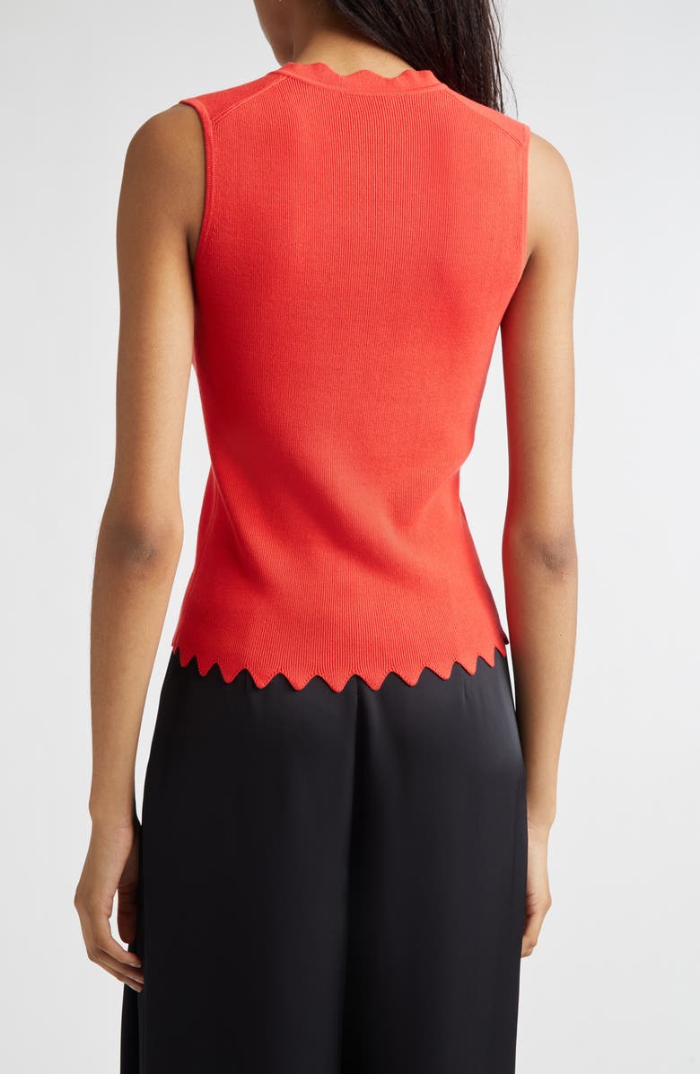 Ramy Brook Bec Rib Sweater Vest, Alternate, color, Crimson