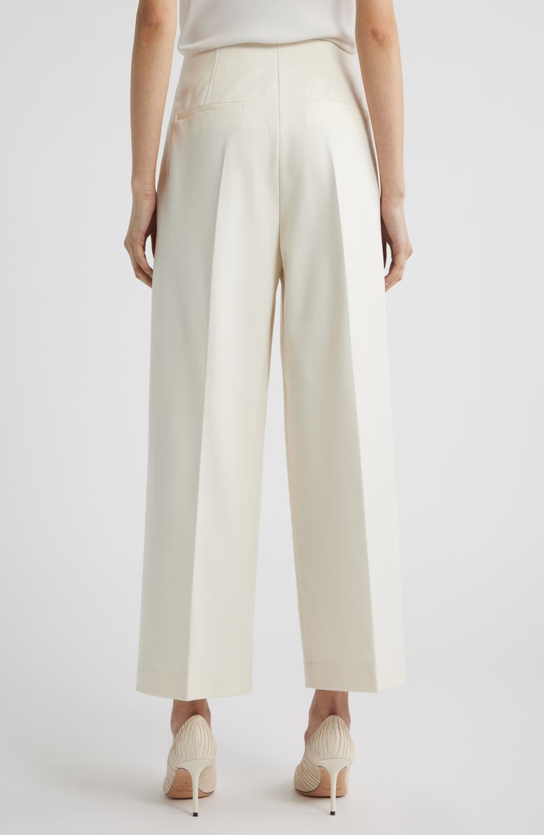BOSS Tulotta Wide Leg Pants, Alternate, color, Soft Cream