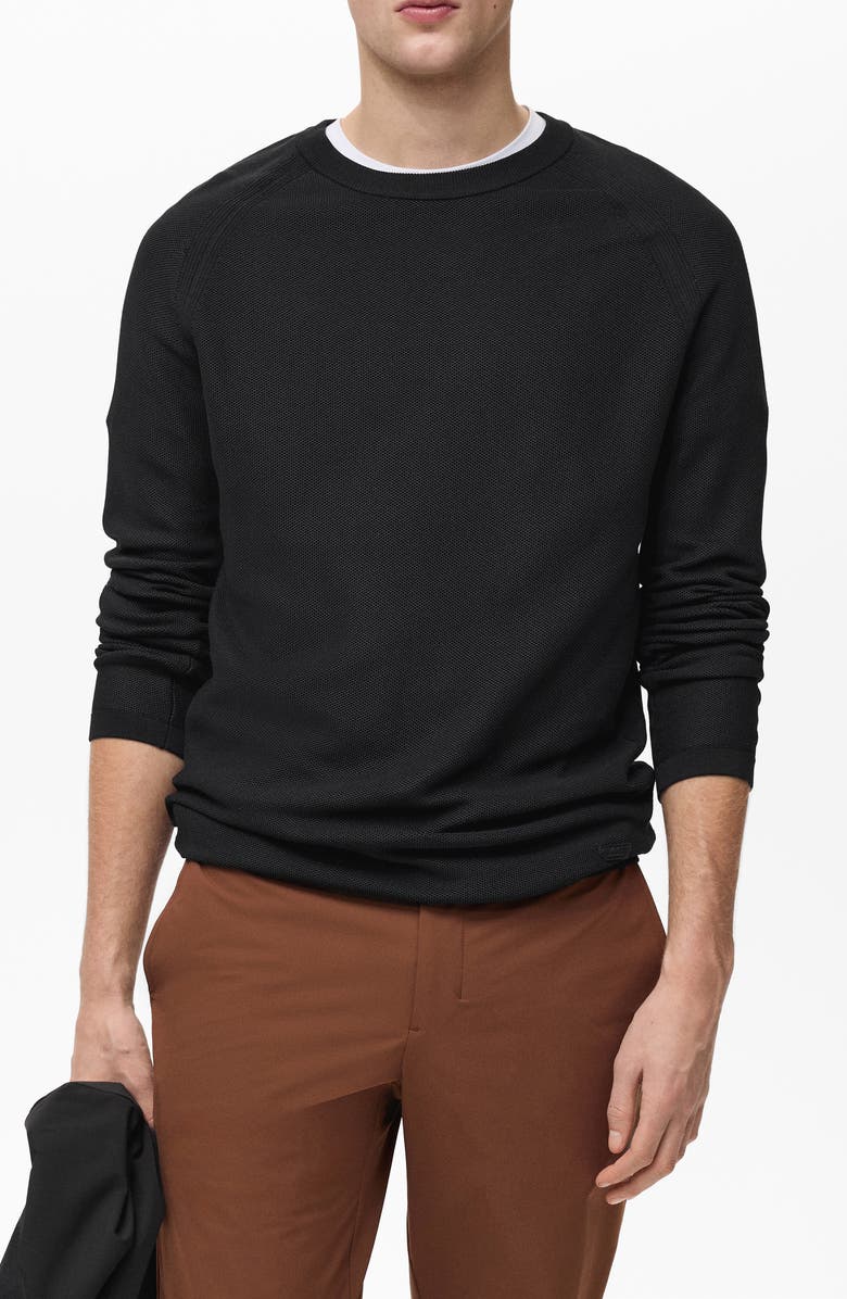 MANGO Crewneck Performance Sweater, Main, color, 