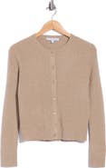 THE CASHMERE PROJECT Ribbed Metallic Cashmere Cardigan
